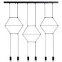 Lampa wisząca 6x10 W czarna XT1006P Step Into Design Linea zdj.4