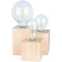 Lampa stołowa 3x15 W drewno 2276360 Spot-Light Vincent Square zdj.1