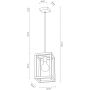 Lampa wisząca 1x60 W czarna 61540174 Spot-Light Kago zdj.2