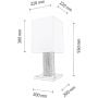 Lampa stołowa 1x25 W biała 74529187 Spot-Light Eleganta zdj.2