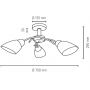 Lampa podsufitowa 3x60 W biała 8141311 Spot-Light Viletta zdj.2