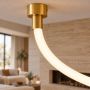 Lampa wisząca 1x45 W złota MD10213GOLD Step Into Design Snake zdj.2