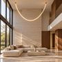 Lampa wisząca 1x45 W złota MD10213GOLD Step Into Design Snake zdj.4