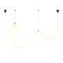Lampa wisząca 1x45 W czarna MD10214BLACK Step Into Design Snake zdj.4