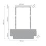 Lampa wisząca x60 W czarna MP0097B Step Into Design Sparkle zdj.2