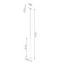 Lampa wisząca 1x8 W czarna SL1462 Sollux Lighting Bliss zdj.2