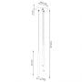 Lampa wisząca 3x8 W czarna SL1463 Sollux Lighting Bliss zdj.2