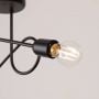 Lampa podsufitowa 2x15 W czarna SL1472 Sollux Lighting Loop zdj.8