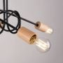 Lampa podsufitowa 5x15 W czarna SL1478 Sollux Lighting Ember zdj.9