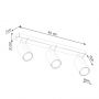 Lampa podsufitowa 3x10 W zielona SL1502 Sollux Lighting Ring zdj.2