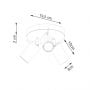 Lampa podsufitowa 3x10 W beżowa SL1497 Sollux Lighting Ring zdj.2