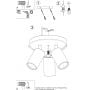 Lampa podsufitowa 3x10 W beżowa SL1497 Sollux Lighting Ring zdj.3