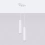 Lampa wisząca 2x10 W biała SL1868 Sollux Lighting Lagos zdj.3
