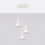 Lampa wisząca 3x10 W biała SL1871 Sollux Lighting Estria zdj.3