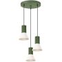 Lampa wisząca 3x10 W zielona-beżowa SL1873 Sollux Lighting zdj.1