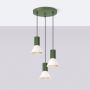 Lampa wisząca 3x10 W zielona-beżowa SL1873 Sollux Lighting zdj.3