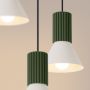 Lampa wisząca 3x10 W zielona-beżowa SL1873 Sollux Lighting zdj.5