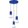 Lampa wisząca 3x10 W biała-niebieska SL1875 Sollux Lighting Estria zdj.1