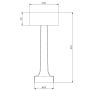 Lampa stołowa 1x3 W złota ST8127TAGOLD Step Into Design Tavolo zdj.2