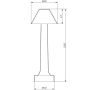 Lampa stołowa 1x3 W złota ST8127TBGOLD Step Into Design Tavolo zdj.2
