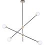 Lampa podsufitowa 4x5 W czarna-złota ST9389P4 Step Into Design Spillo zdj.1