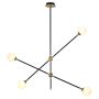 Lampa podsufitowa 4x5 W czarna-złota ST9389P4 Step Into Design Spillo zdj.2