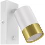 Kinkiet 1x35 W biały-złoty 04285 Strühm Puzon zdj.1