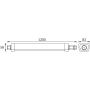 Lampa garażowa 55 W 120 cm 04906 Strühm Lagan zdj.2
