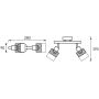 Lampa podsufitowa 2x40 W czarna 04956 Strühm Montana zdj.2