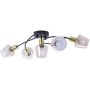 Lampa podsufitowa 5x40 W czarna-złota 04961 Strühm Ayra zdj.1