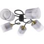 Lampa podsufitowa 5x40 W czarna-złota 04974 Strühm Paksa zdj.1