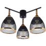Lampa podsufitowa 3x40 W czarna-złota 04975 Strühm Loras zdj.1