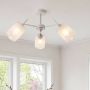 Lampa podsufitowa 3x40 W biała-chrom 04977 Strühm Anders zdj.3