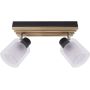 Lampa podsufitowa 2x35 W czarna-drewno 05089 Strühm Lamel zdj.1
