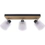 Lampa podsufitowa 3x35 W czarna-drewno 05090 Strühm Lamel zdj.1