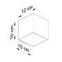 Kinkiet 1x8 W beżowy SL2106 Sollux Lighting Quad zdj.2