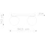 Lampa podsufitowa 1x8 W niebieska SL2257 Sollux Lighting Yoli zdj.2