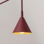 Kinkiet 1x10 W burgund SL2289 Sollux Lighting Nox zdj.5