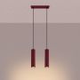 Lampa wisząca 2x10 W burgund SL2301 Sollux Lighting Karbon zdj.4