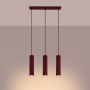 Lampa wisząca 3x10 W burgund SL2302 Sollux Lighting Karbon zdj.3