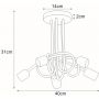 Lampa podsufitowa K3611 Kaja Deze zdj.2