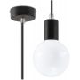 Lampa wisząca 1x60 W czarny SL0152 Sollux Lighting Edison zdj.1