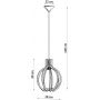 Lampa wisząca SL0391 Sollux Lighting Arancia zdj.2