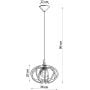 Lampa wisząca SL0392 Sollux Lighting Mandelino zdj.2