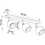 Lampa podsufitowa SL0439 Sollux Lighting Oculare zdj.2