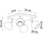 Lampa podsufitowa SL0440 Sollux Lighting Oculare zdj.2