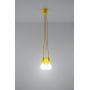 Lampa wisząca 3x60 W żółty SL0579 Sollux Lighting Diego zdj.7