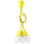 Lampa wisząca 5x60 W żółty SL0580 Sollux Lighting Diego zdj.1