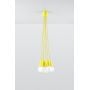 Lampa wisząca 5x60 W żółty SL0580 Sollux Lighting Diego zdj.6