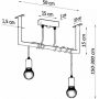 Lampa wisząca SL0894 Sollux Lighting Salmanca zdj.2